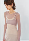 SWAYING 25 Early Autumn Micro-transparent Slim Fit Sweater SW-SW25PF1T06C3-ZI Purple (SW25PF1T06)